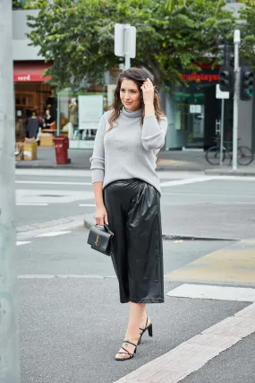 Lia Knit Skivvy- Grey