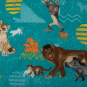 Licensed Fleece print - The Lion king - Aqua