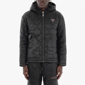LIFE CODE BLACK QUILTED JACKET