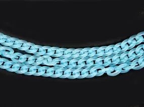 Light Blue Transparent Circular Acrylic Chains