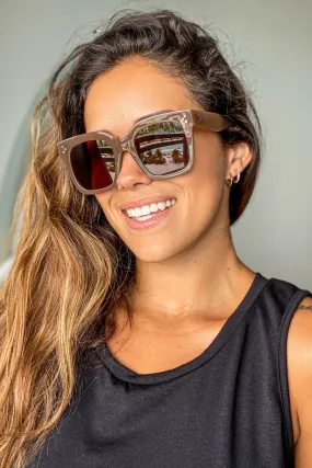 Light Brown Squared Sunglasses