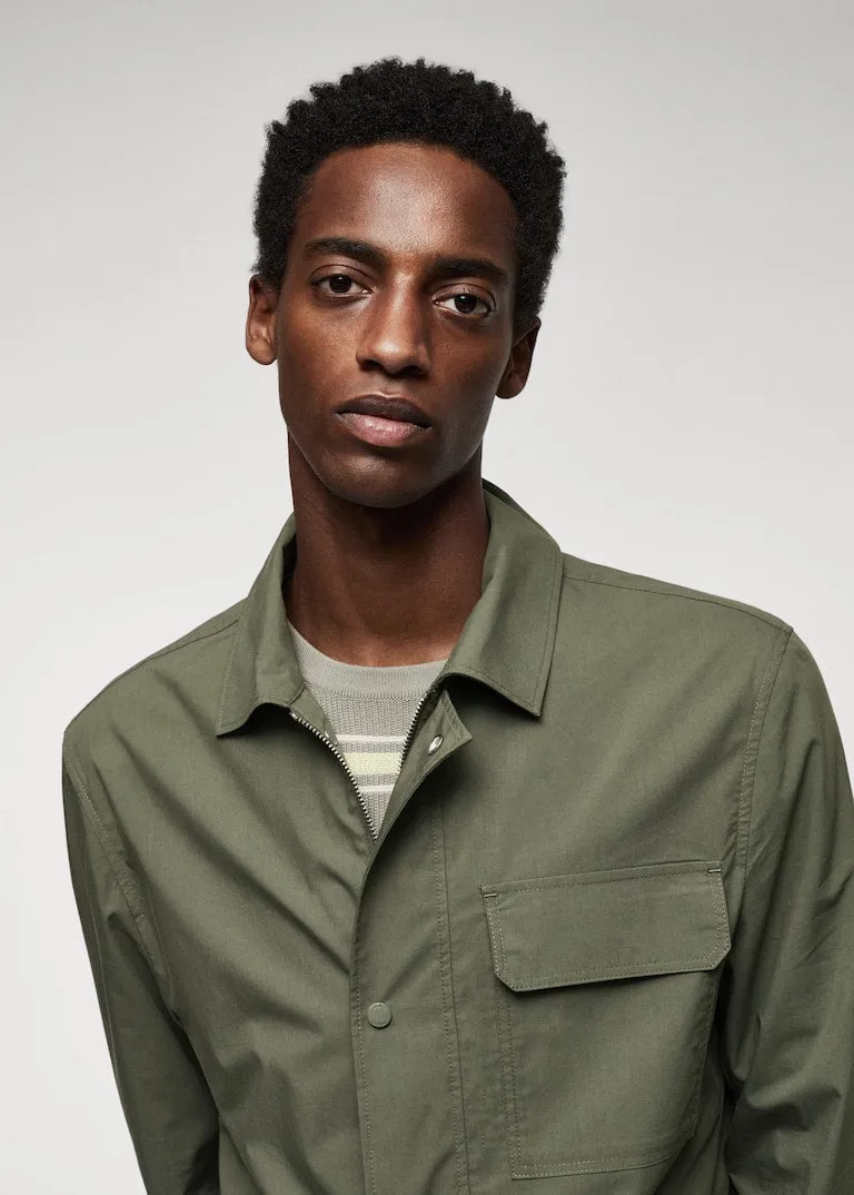 Light cotton jacket with pockets