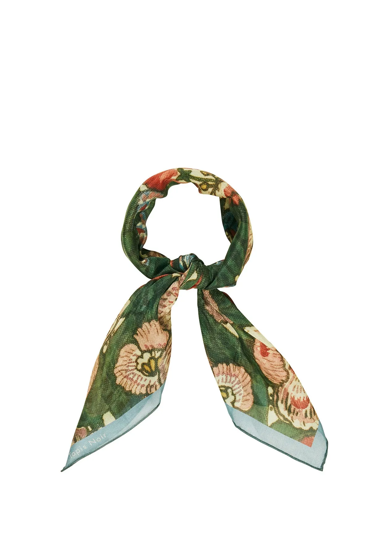Light Green Bloom Scarf Green