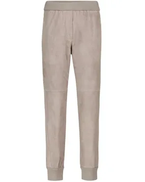 Light Grey Suede Stretch Leggings