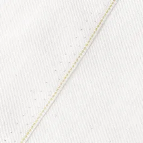 Light Ivory Solid Selvedge Cotton Denim Fabric