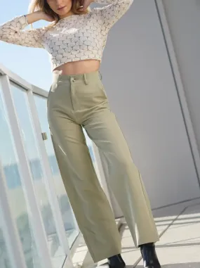 Light Olive Wide Leg Pants