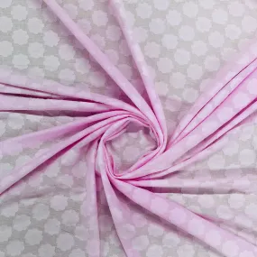 Light Pink Solid Jacquard Cotton Fabric