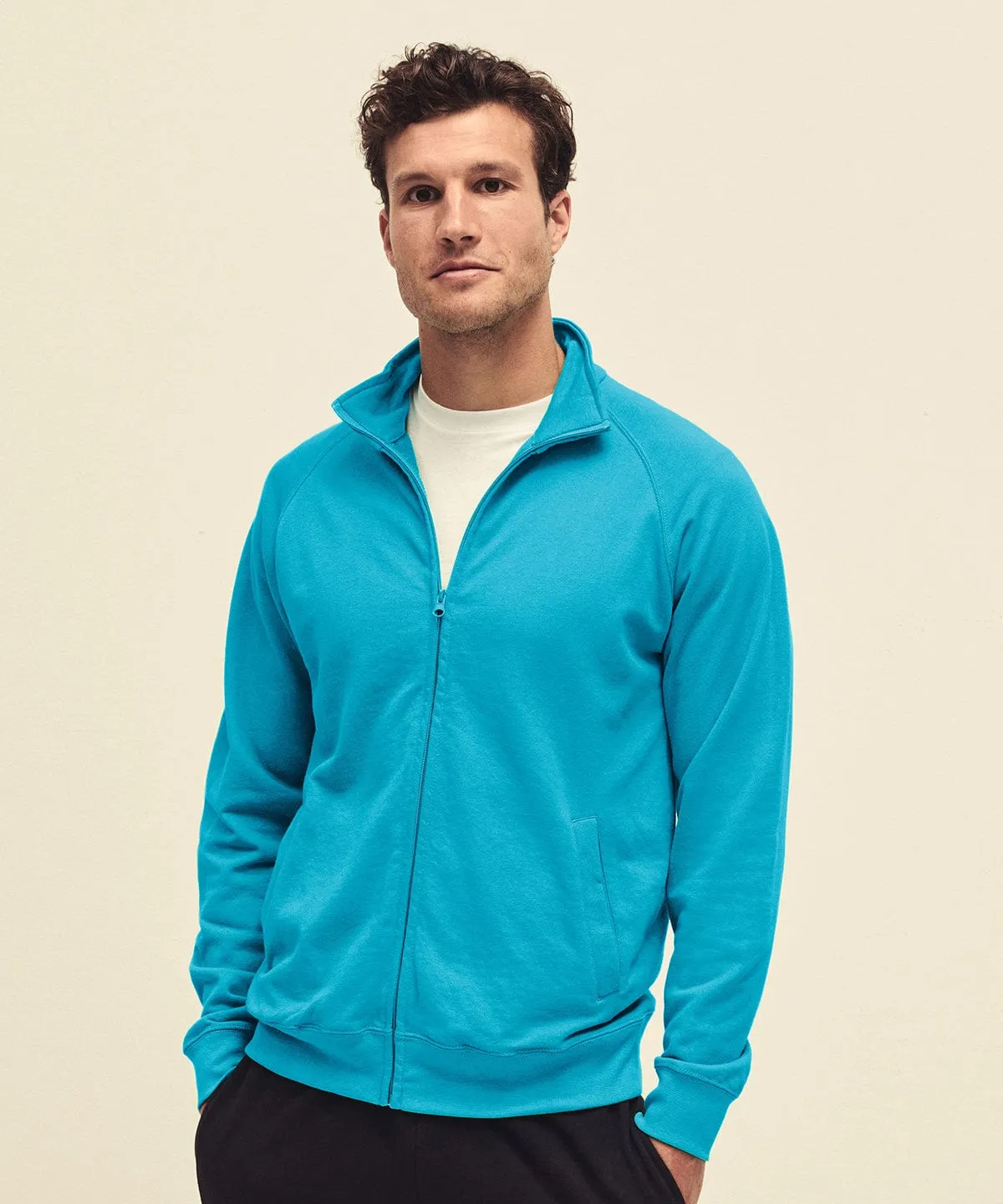 Lightweight sweatshirt jacket | Black