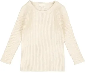 Lil Legs Ecru Knit Crewneck Sweater