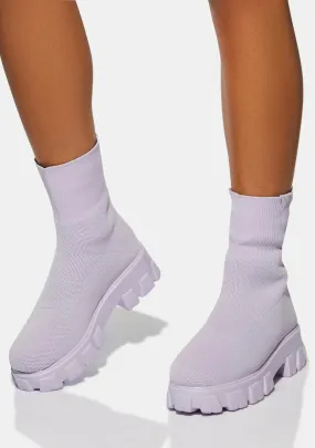 Lilac Take It Down Stretch Boots
