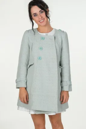 Lily J Mint Green Double-Breasted Coat
