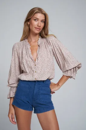 Lilya - Mohave Blouse - Vintage Floral Musk Pink