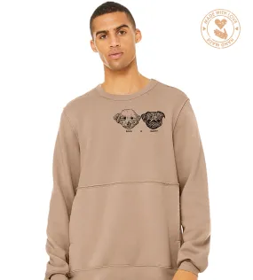 LIMITED EDITION Custom Pet Raw Seam Crewneck, Unisex