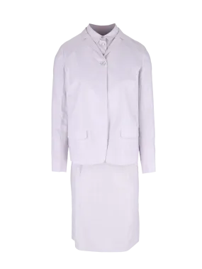 linen dress suit