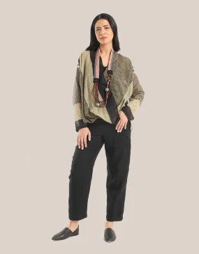 Linen Pants with elastic waistline