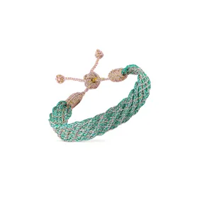 Lines n°1 bracelet in Rose Gold Mint