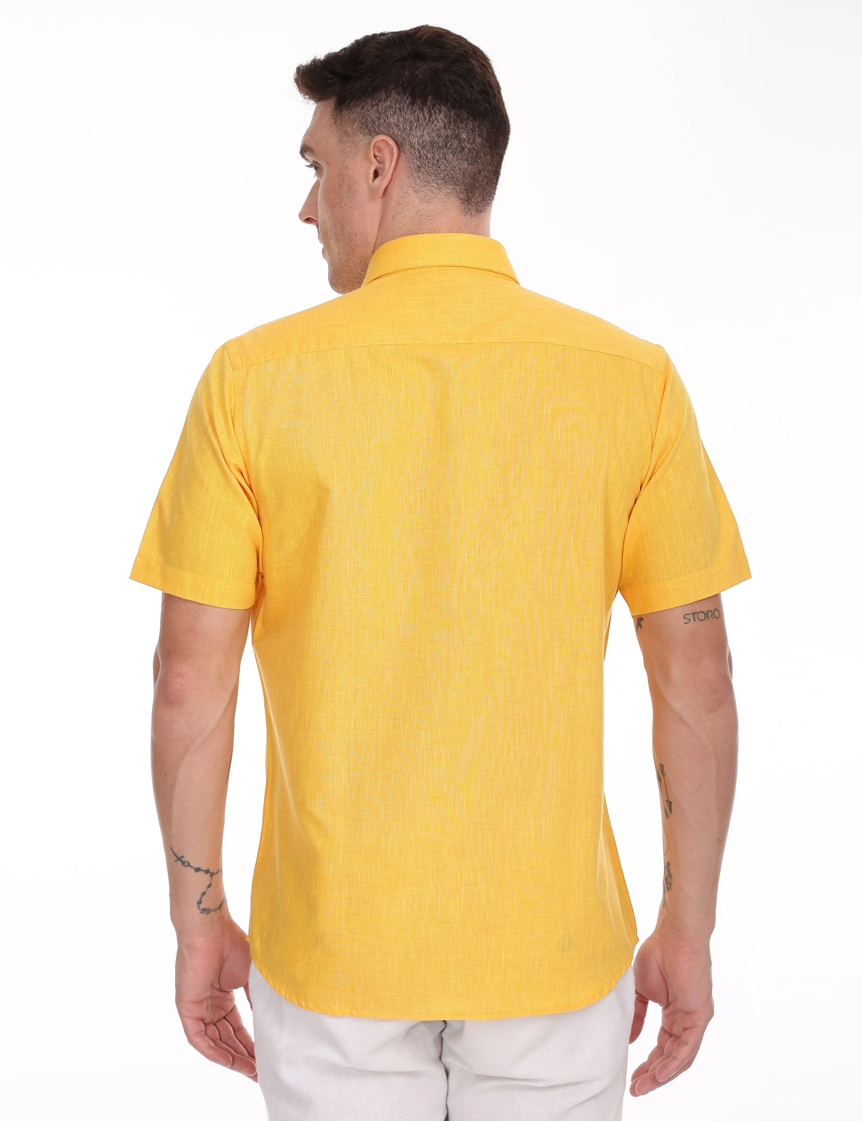 LINSEED Cotton Colour Shirt Half Sleeve - 17002