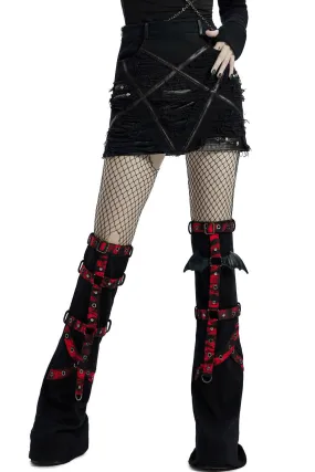 Little Black Raincloud Mini Skirt