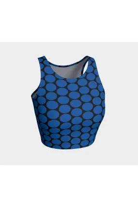 Little Blue Ovals Athletic Top