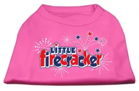Little Firecracker Screen Print Shirts Bright Pink L (14)