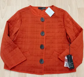 Liv Burnt Orange Quilted Jacket Size Medium
