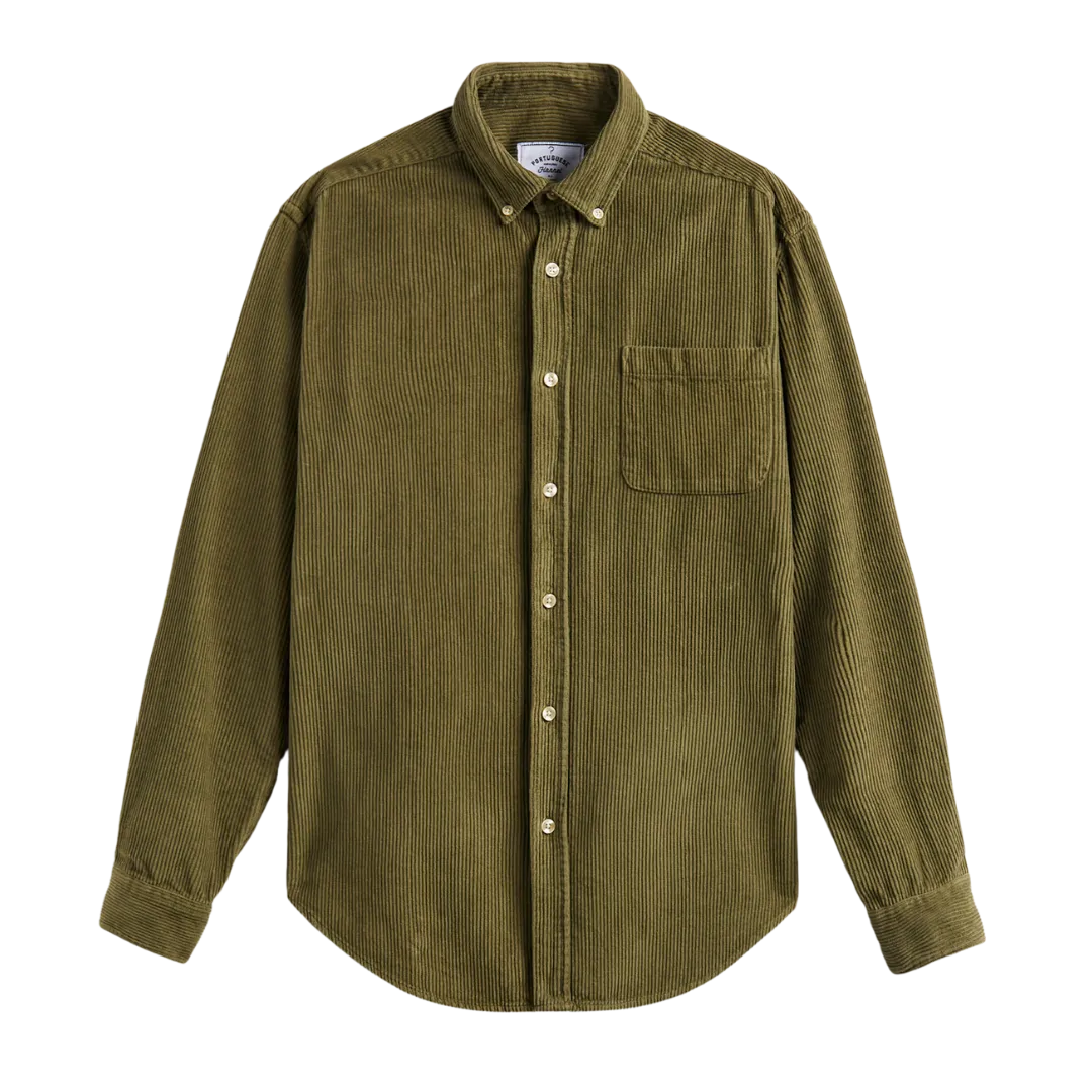 Lobo Corduroy Shirt - Olive