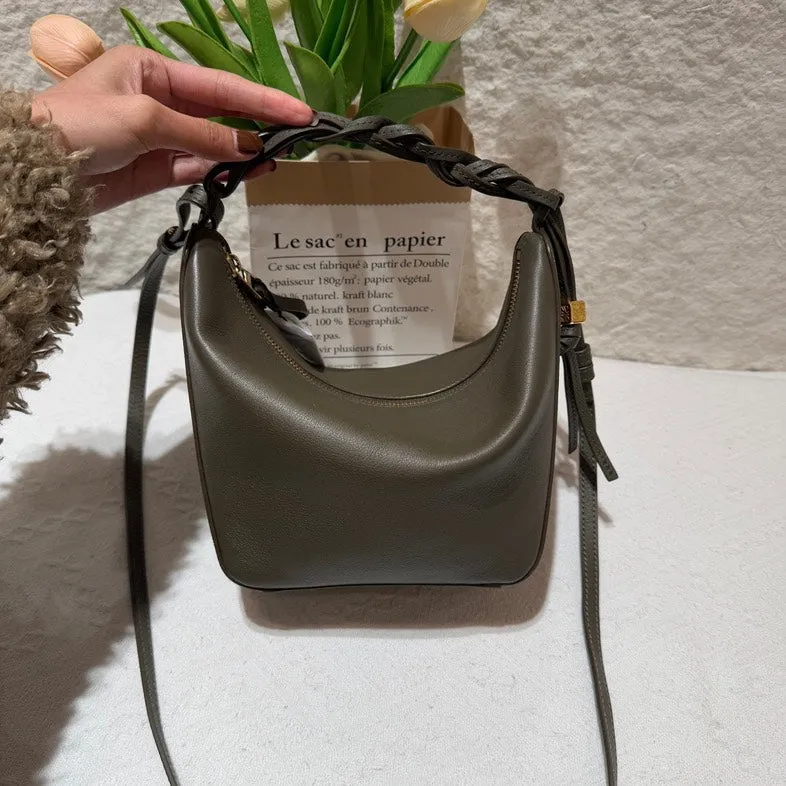 Loewe Hammock Hobo Bag Olive Green Medium