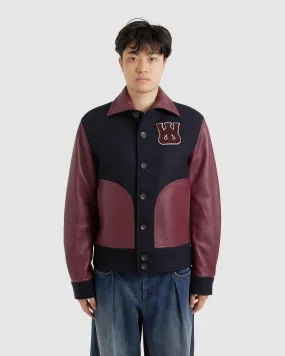 Logo-Appliqué Varsity Jacket