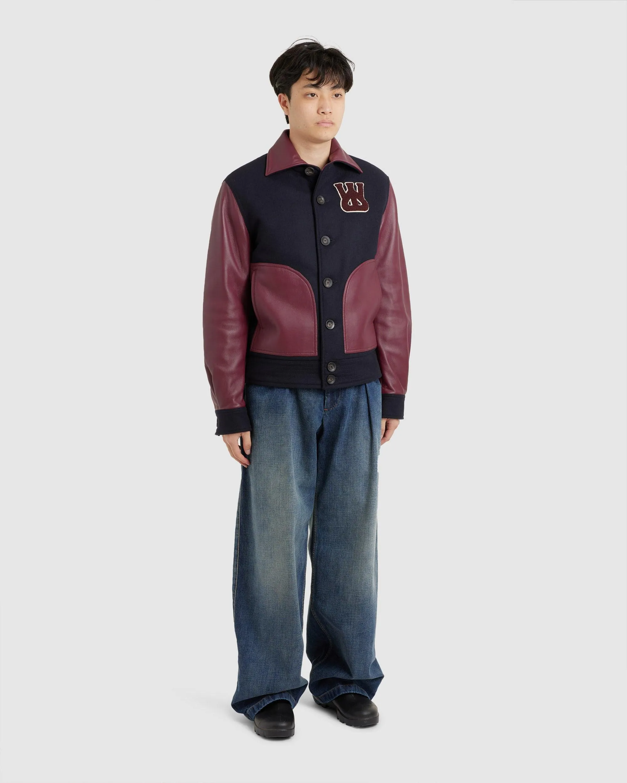 Logo-Appliqué Varsity Jacket