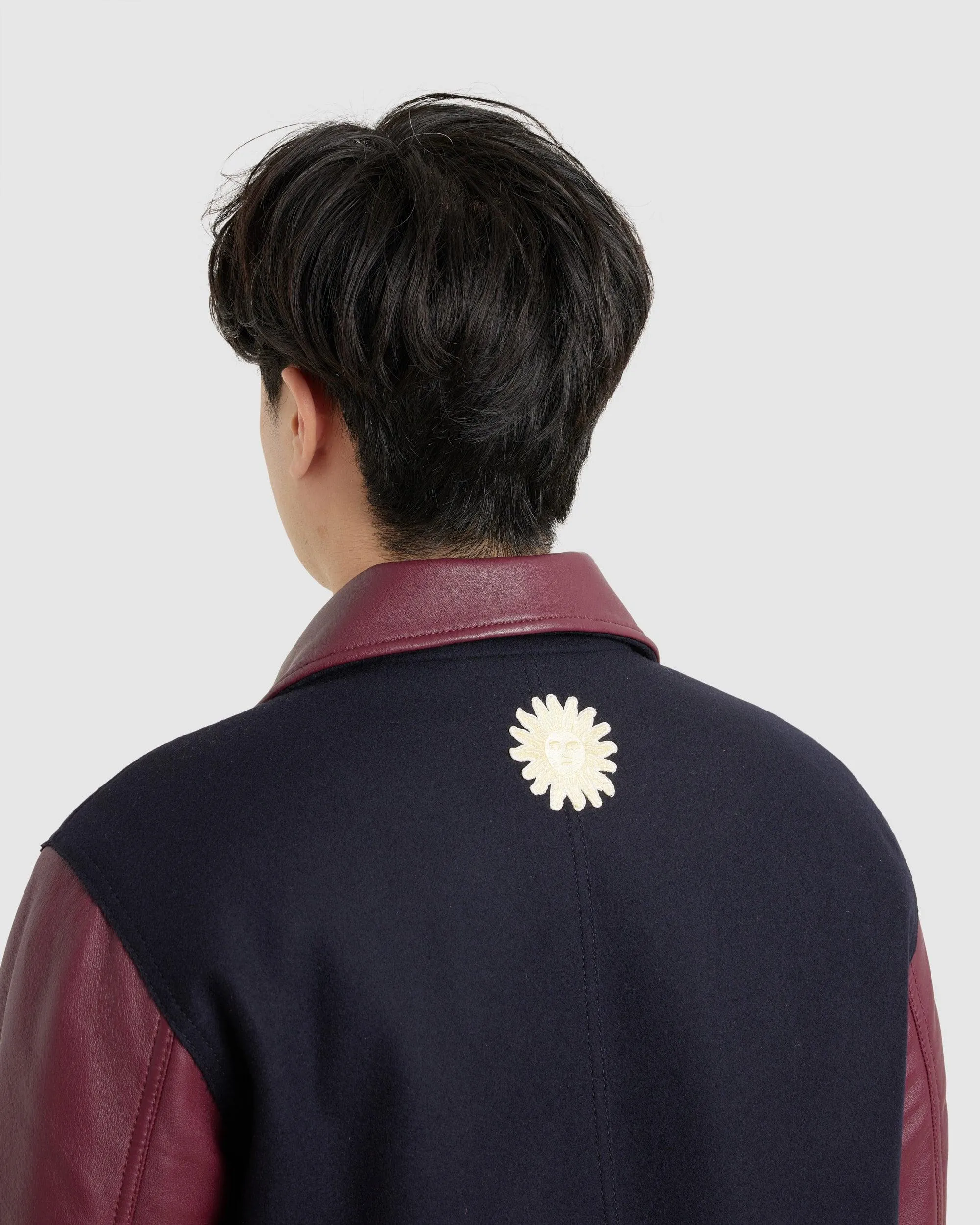 Logo-Appliqué Varsity Jacket