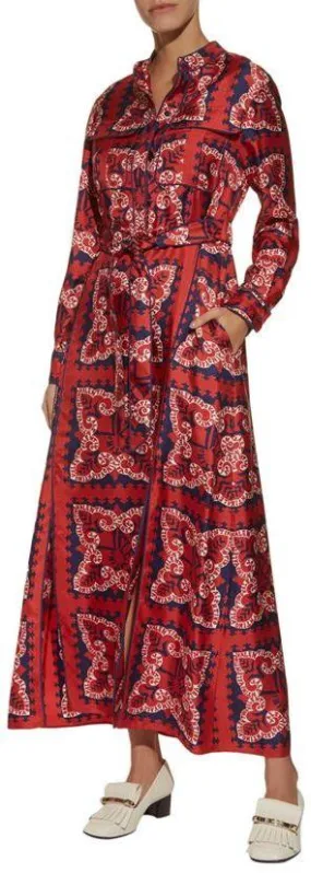 Logo Bandana Print Shirt Dress