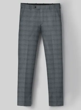London Loom Blue Bruna Wool Silk Linen Pants