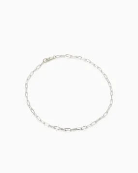 Long Link Necklace | Silver