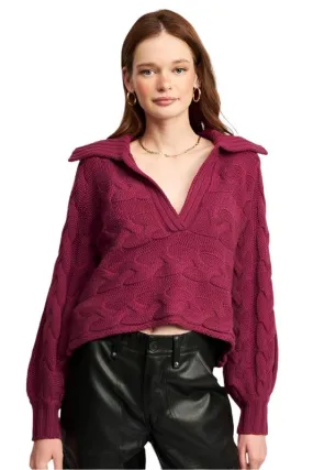 Long Sleeve Collared Sweater
