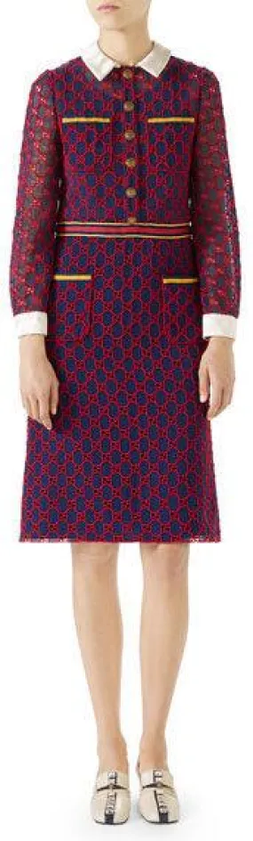 Long-Sleeve GG Macrame Dress *Limited Stock*