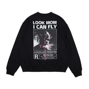 Long Sleeve Pullover Travis Scott Crew Neck