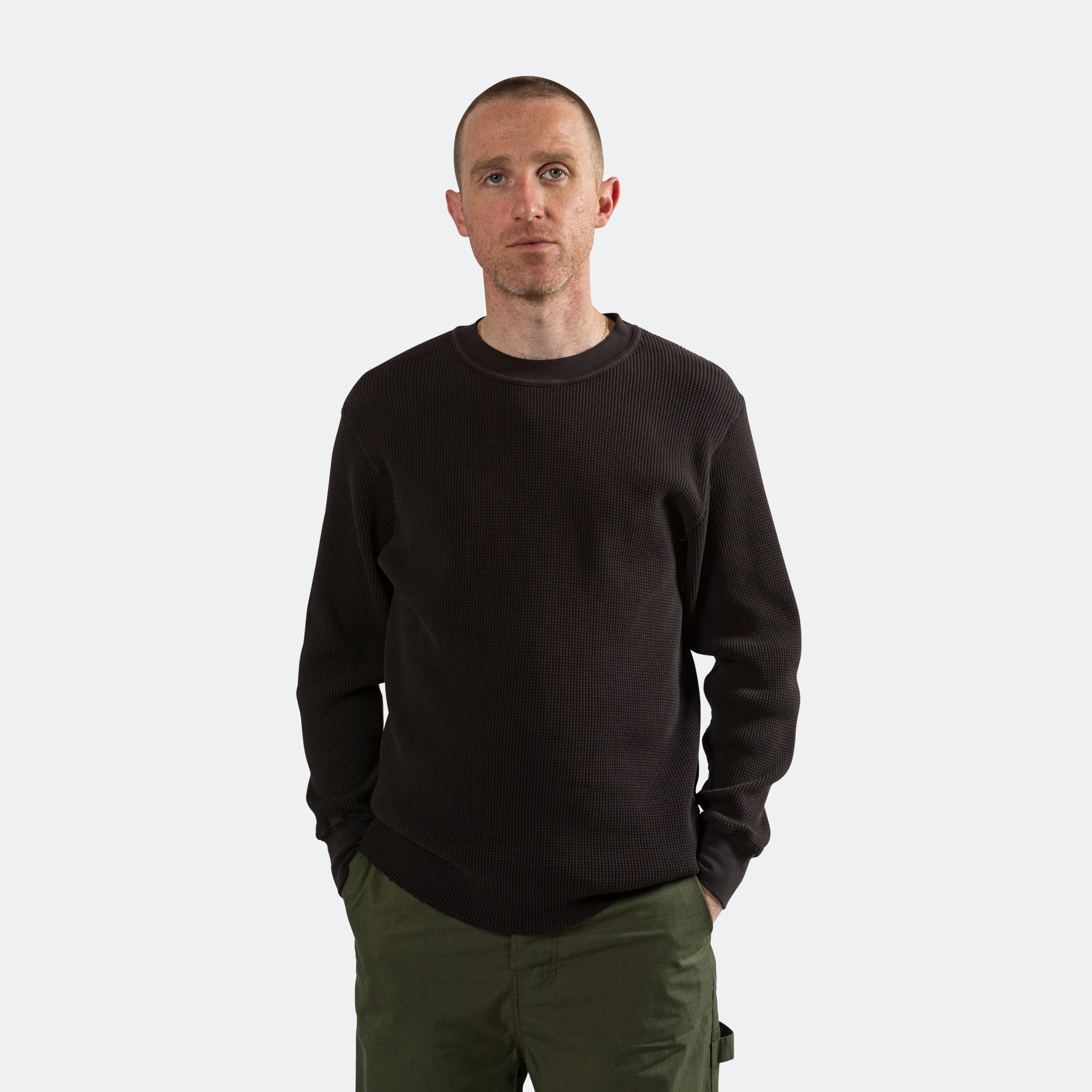 Long Sleeve Thermal - Washed Black