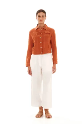 Long Sleeved Linen Jacket