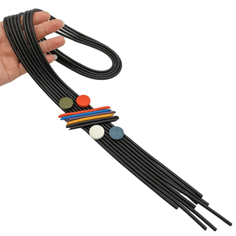 Long Tassel Necklace for Women / Handmade Luxury Rubber Pendant Necklace