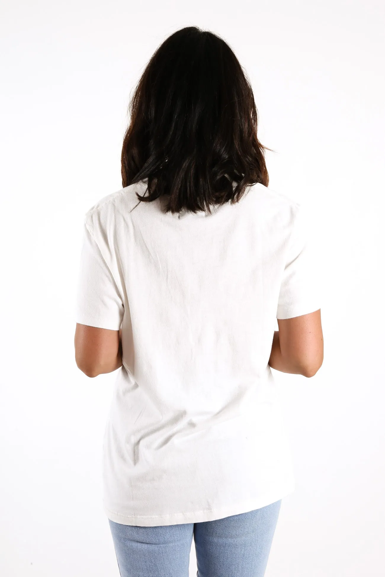 Loose Lips Tee Vintage White