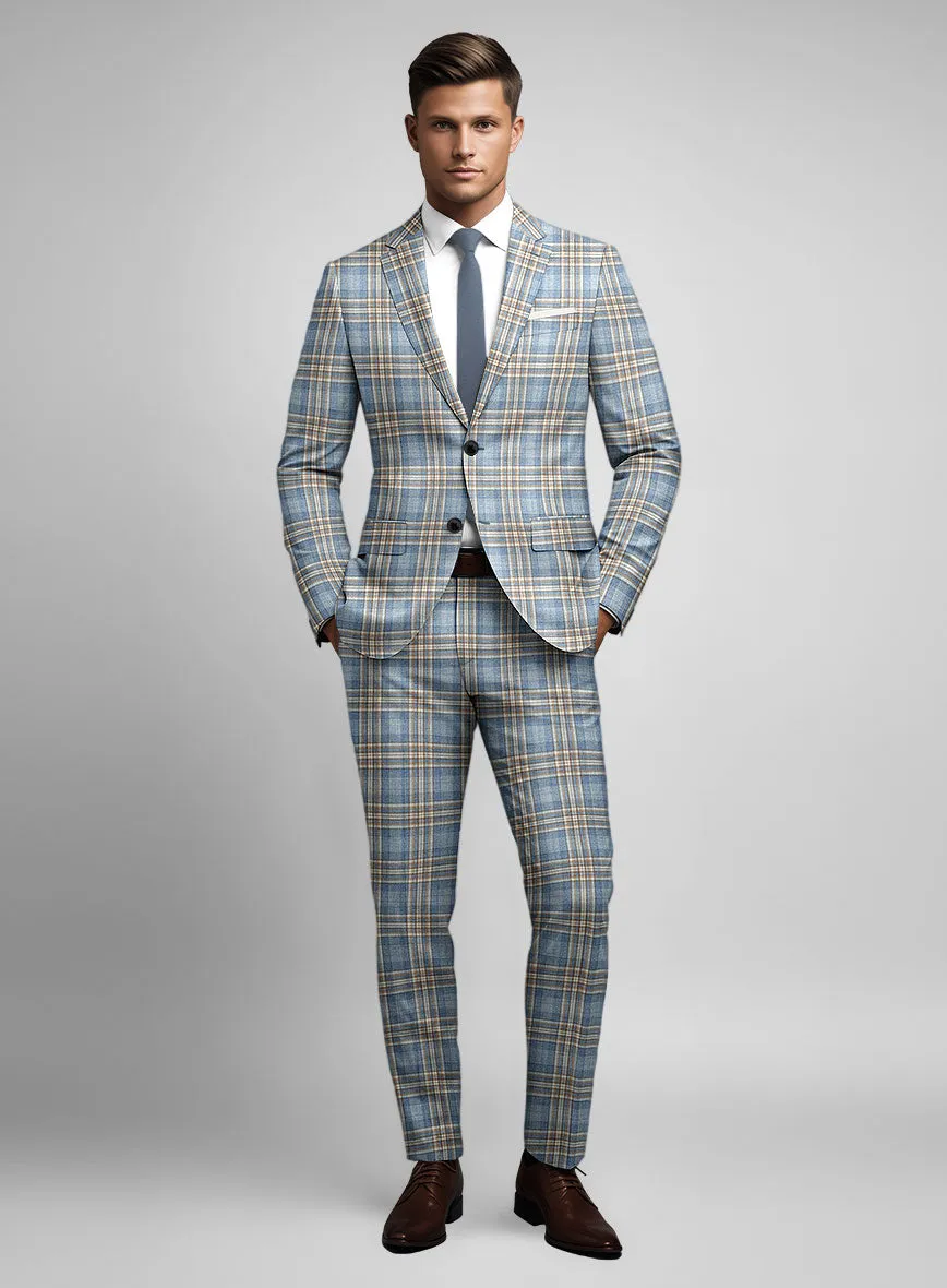 Loro Piana Reina Wool Silk Linen Suit