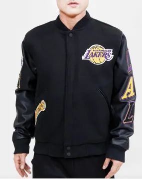 Los Angeles Lakers Black Varsity Jacket