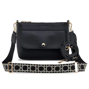 LOUENHIDE LIZZIE SMALL TOP ZIP BAG BLACK