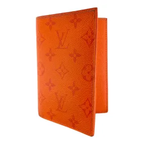 Louis Vuitton Pocket Organizer Monogram Eclipse Volcano Orange Pre-Owned