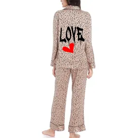 Love Chrome Pajama Set L/S