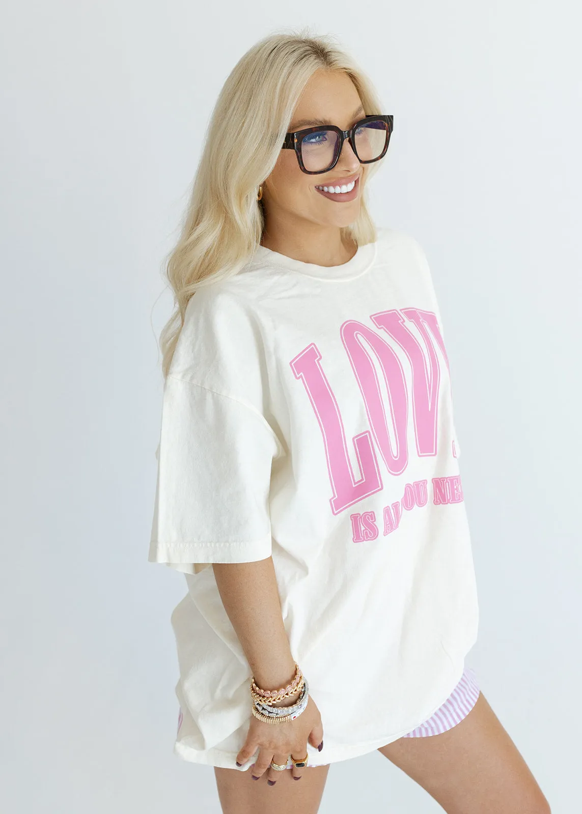 Love Is All You Need Oversized Tee