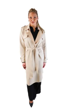 Love Token Faux Suede Trench coat nwt (L; retail $149)