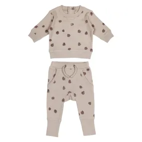 L'ovedbaby Fall Printed Sweatshirt & Jogger Set