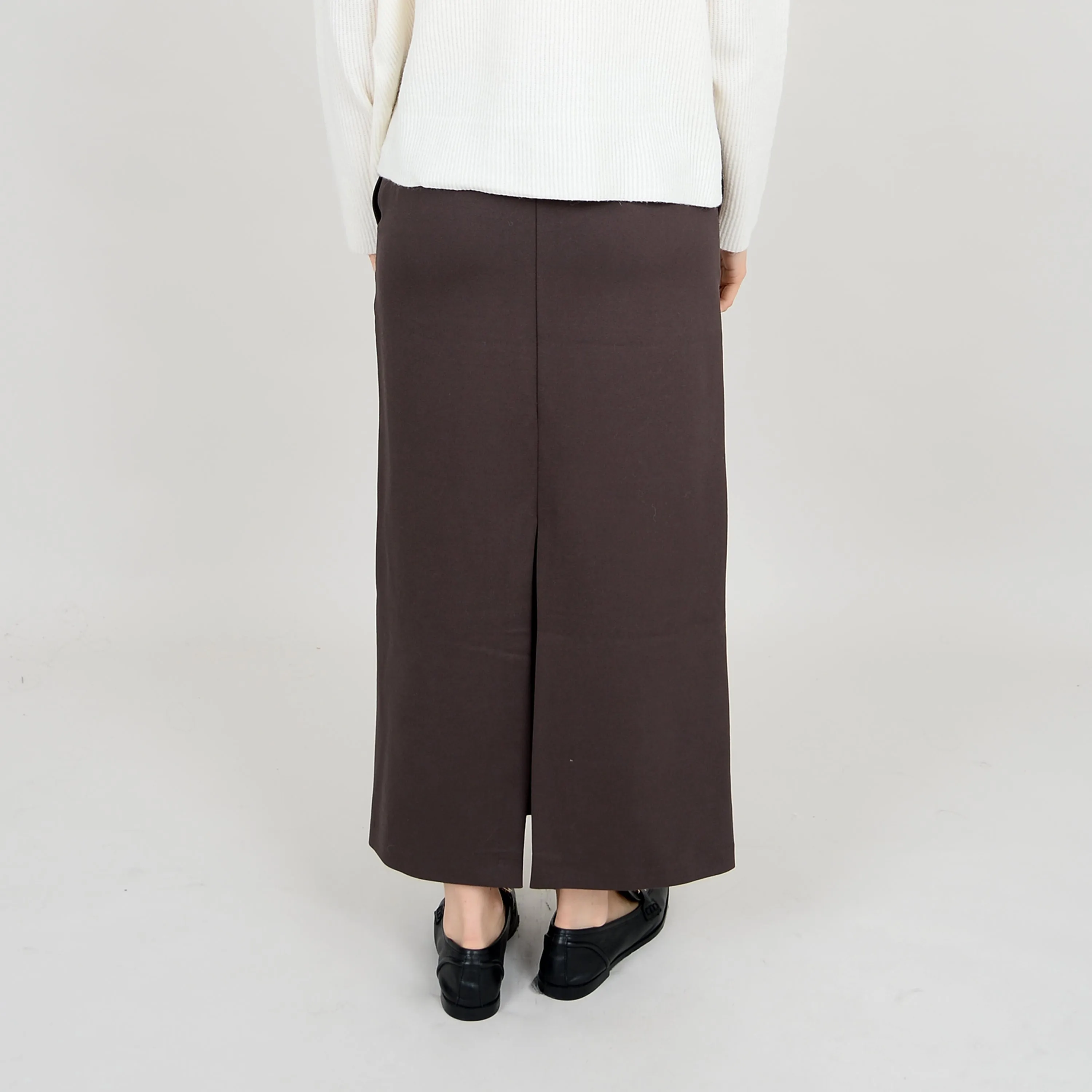 Lowi Long Skirt | Dark Brown