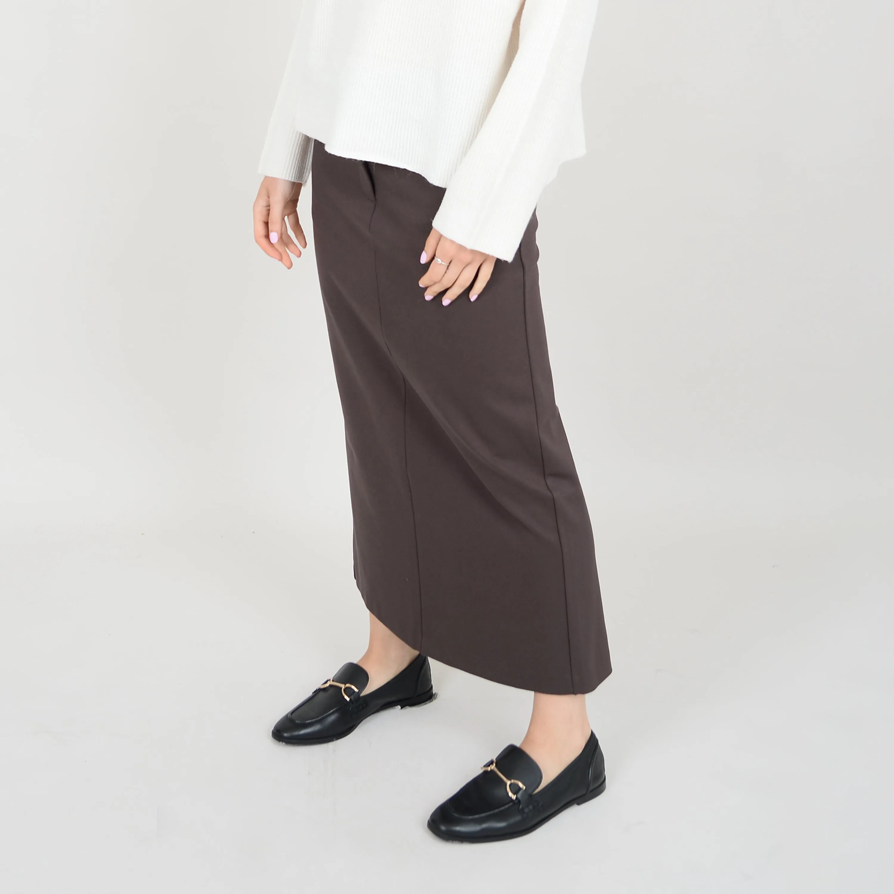 Lowi Long Skirt | Dark Brown